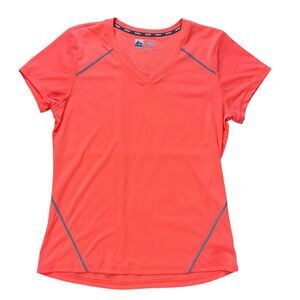 RBX Womens Top size XL Bright Orange Pullover Hiking Biking Sports Safety V-Neck